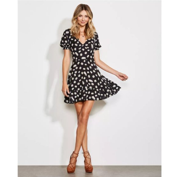 Ali & Jay Flower Child Daisy Floral Mini Dress - L - Picture 1 of 5